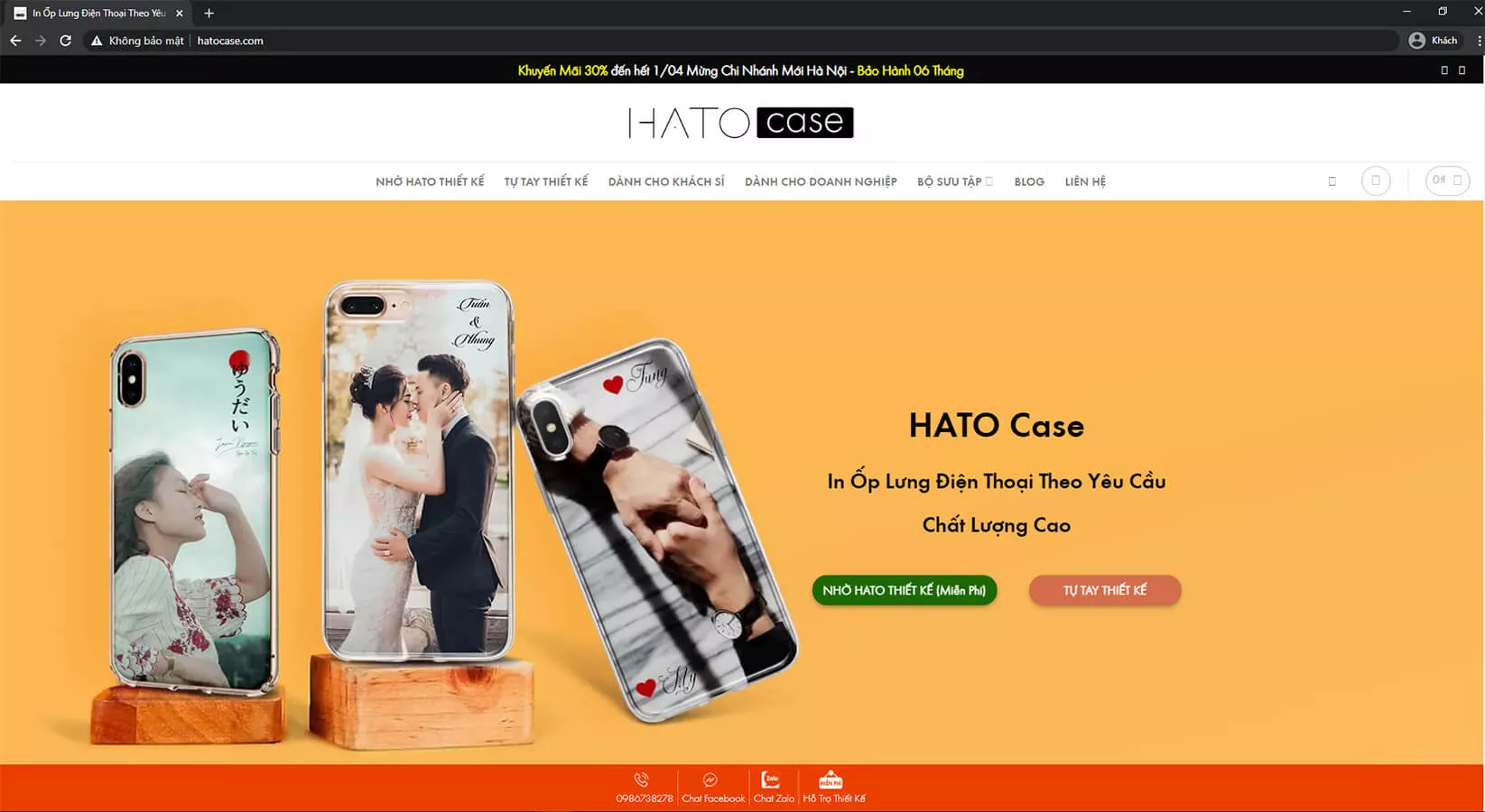 đặt làm ốp điện thoại theo logo công ty