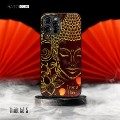 Ốp lưng mặt kính ép kim phật giáo thiên nhiên